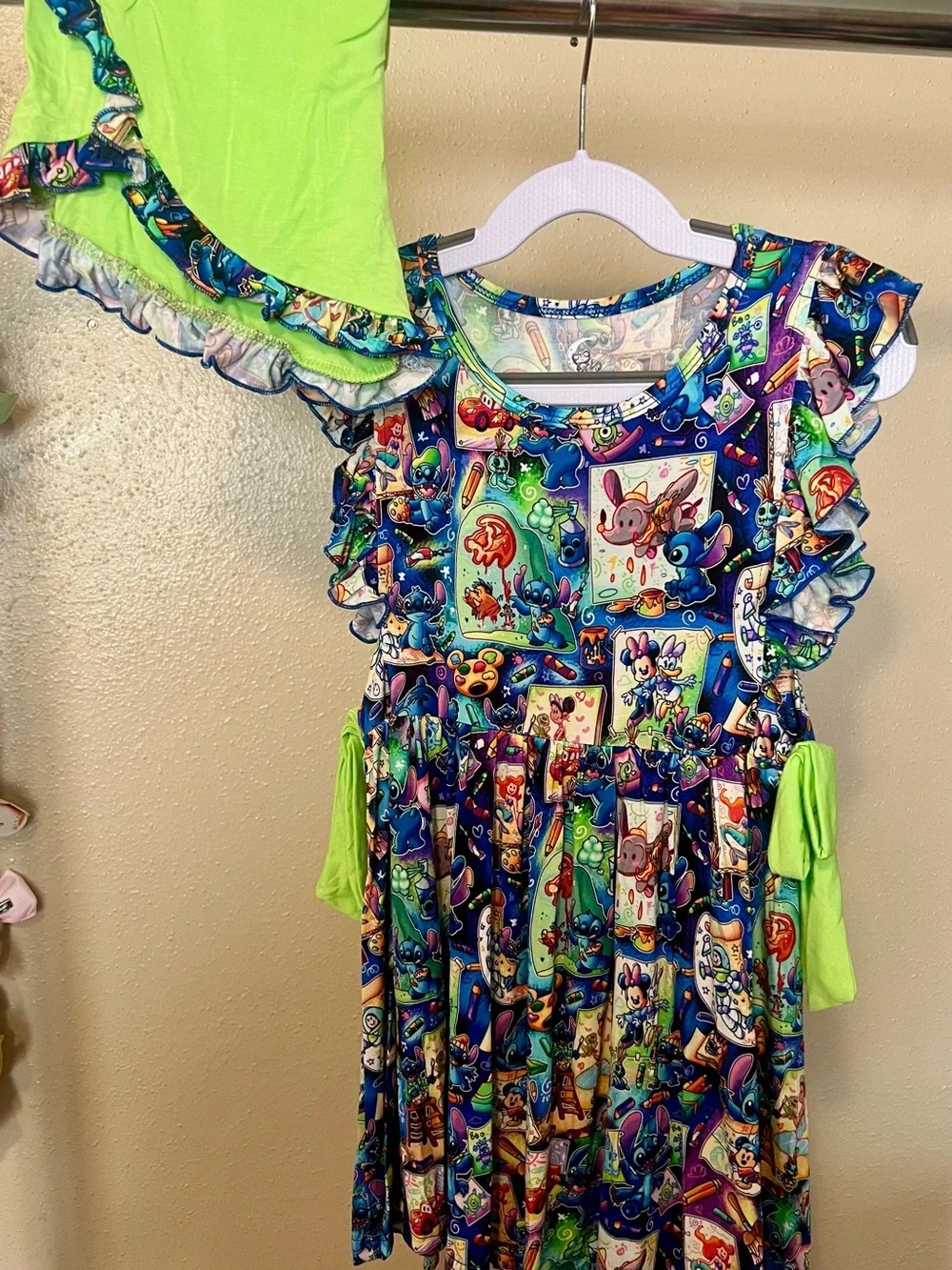 5/6 Sticky Frog Stitch Peplum & Shorts